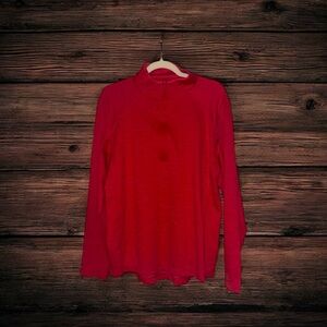 VINEYARD VINES MENS PERFORMANCE PULLOVER. COLOR IS RED/ORANGE